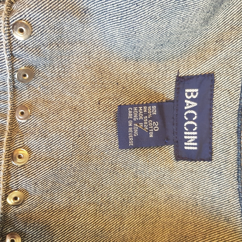 Baccini Studded Denim Jacket - image 2